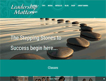 Tablet Screenshot of leadership-matters.biz